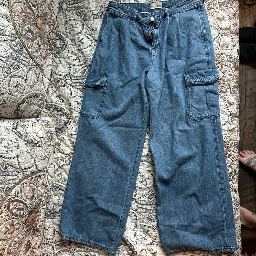 Women’s Blue Cargo Pants